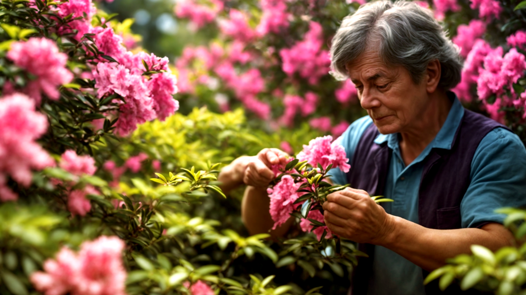 Azalee fiori giardino"