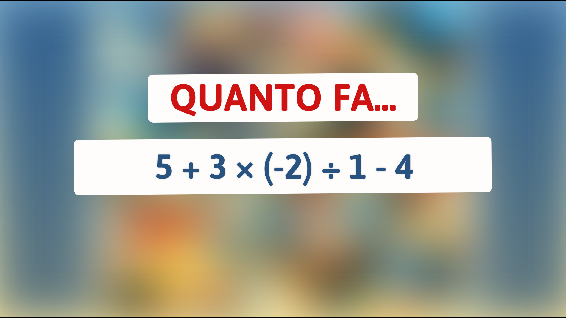 Scopri se sei un genio della matematica! Puoi risolvere questo indovinello che mette tutti in difficoltà?"