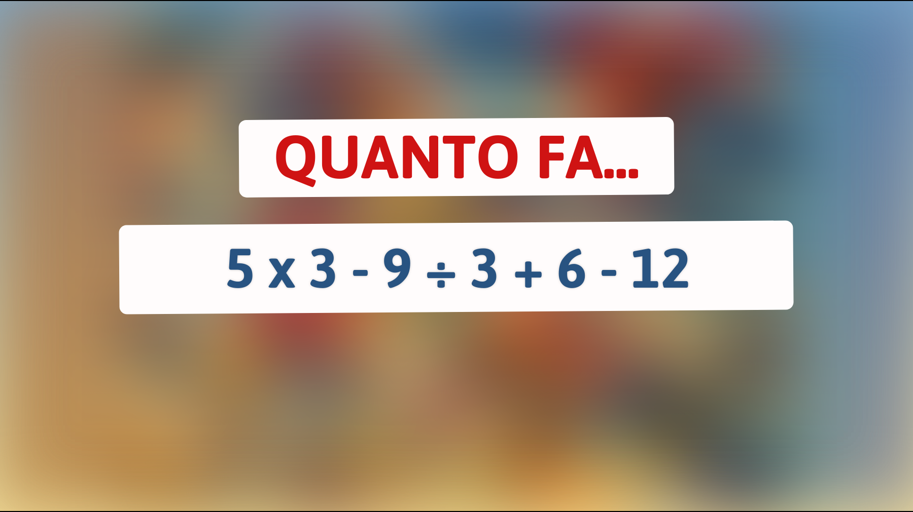 Scopri se sei un vero genio risolvendo questo enigma matematico: solo il 2% ci riesce!"