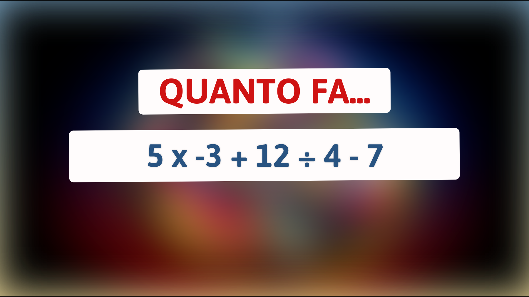 Sfida il tuo cervello: Hai il coraggio di risolvere questo inganno matematico che solo le menti più brillanti svelano?"