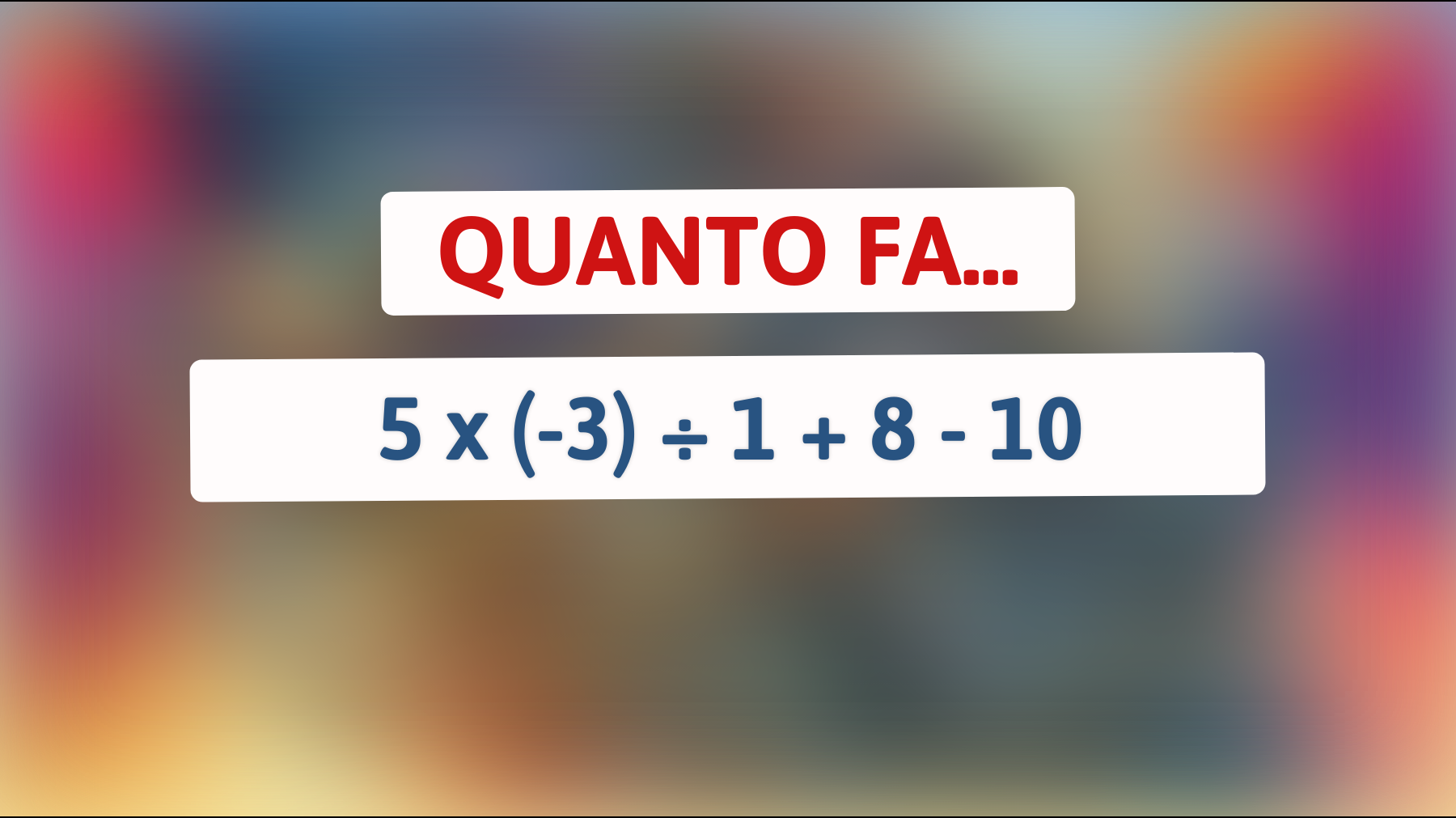 Solo il 1% delle persone riesce a risolvere questo enigma matematico – Sei tra loro?"