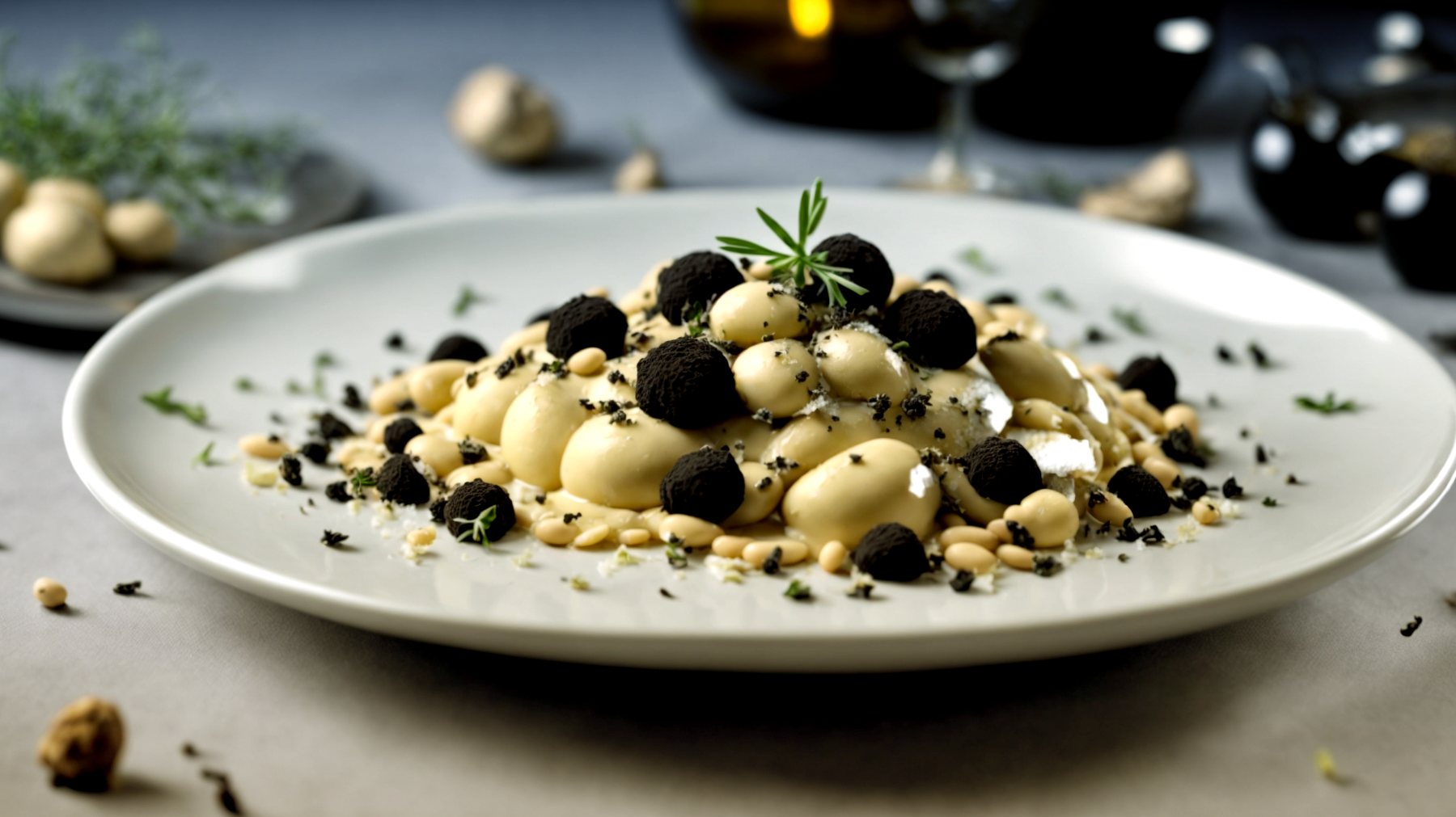 Tartufo nero fagioli cannellini bietole"