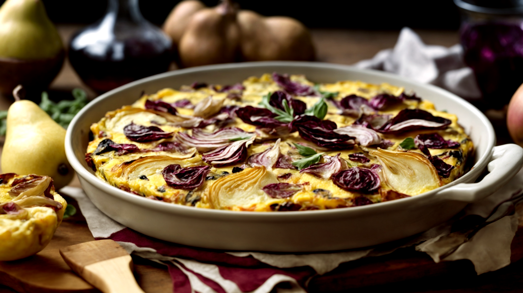 pere frittata radicchio"