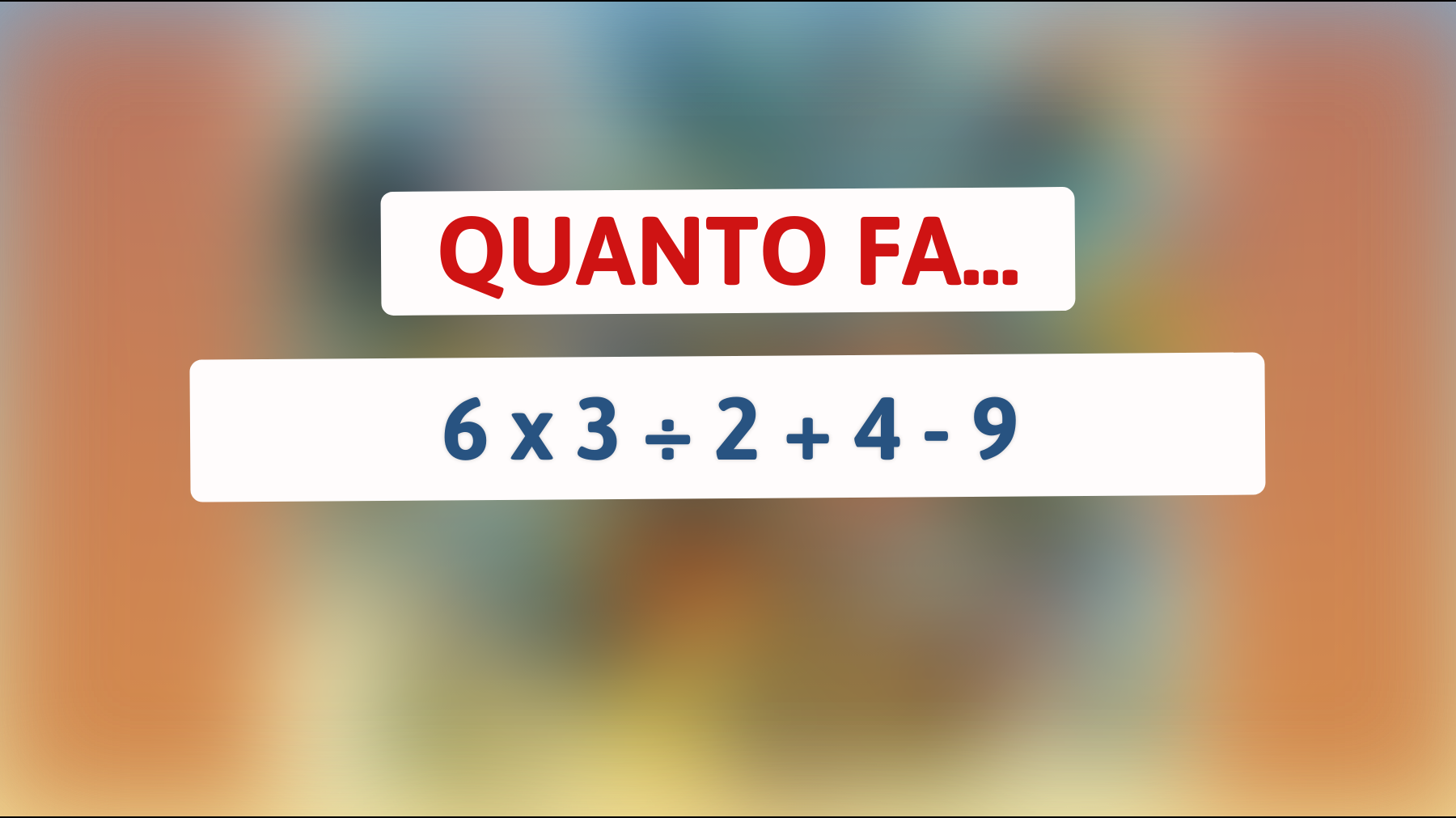 \"Solo 1% delle persone risolve questo enigma matematico: accetti la sfida?\""