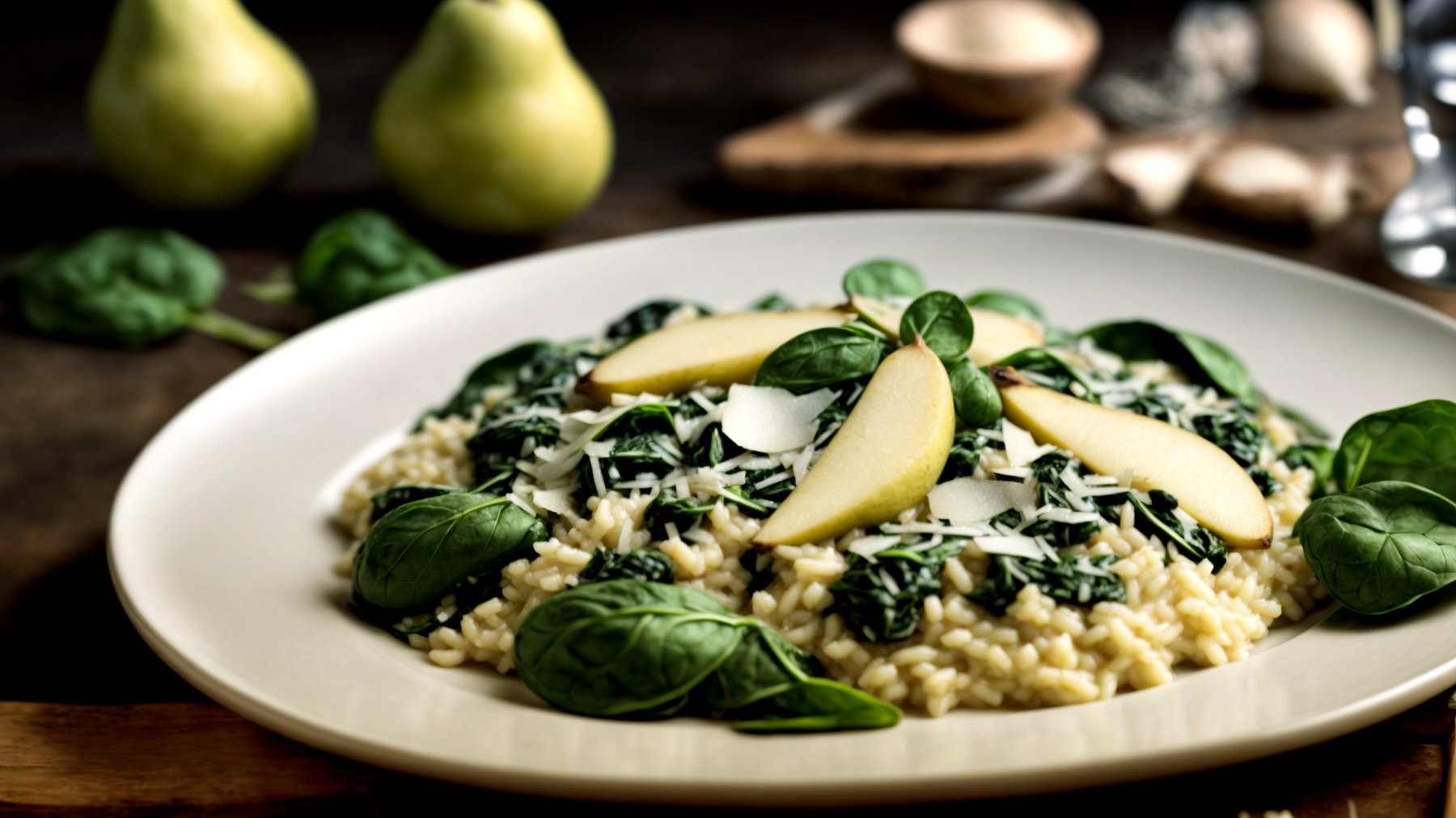 Risotto alla pera Riso Carnaroli Pecorino"