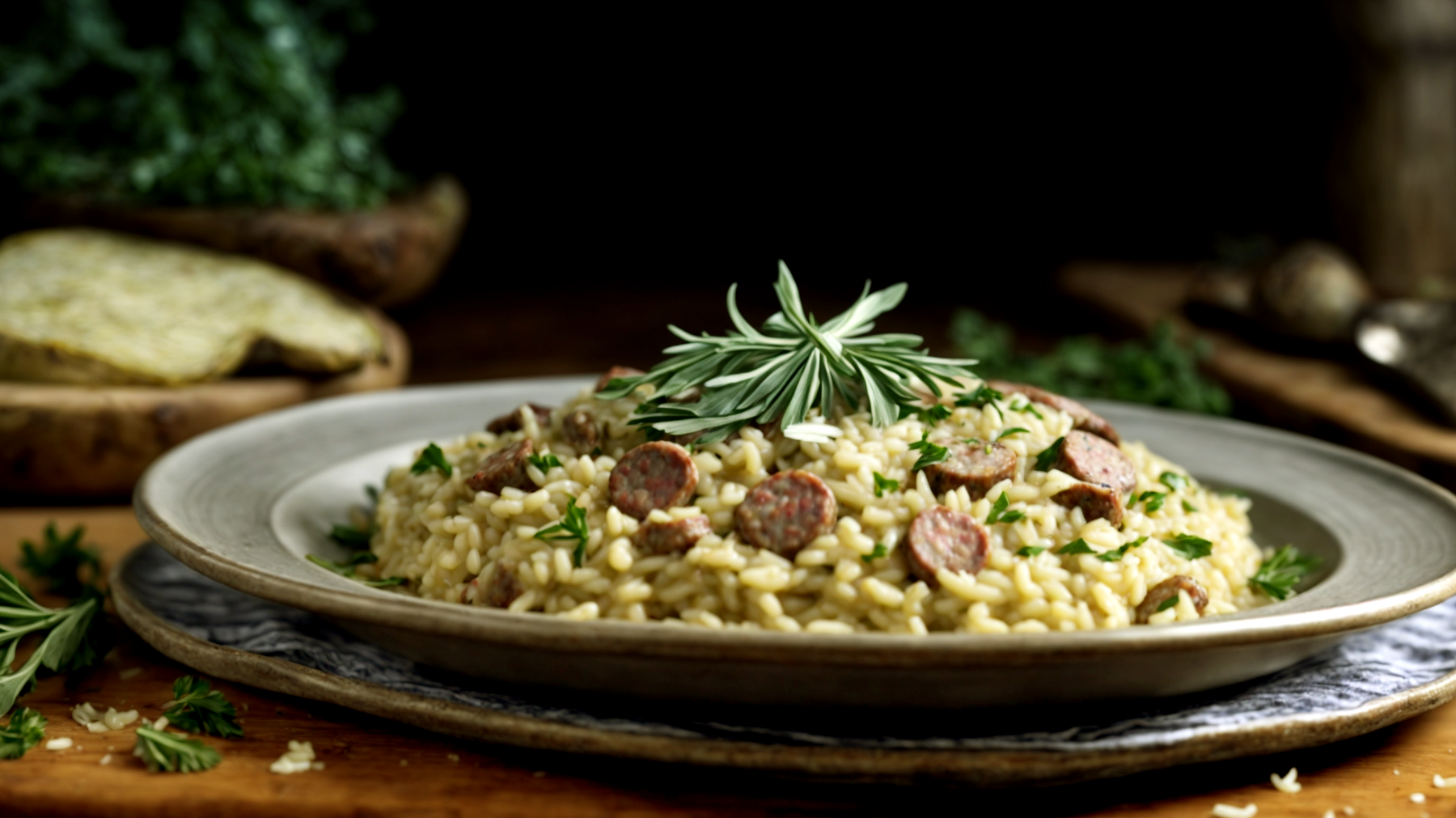 risotto carciofi salsiccia"